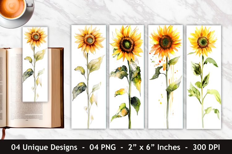 Watercolor Sunflower Clipart Image 17