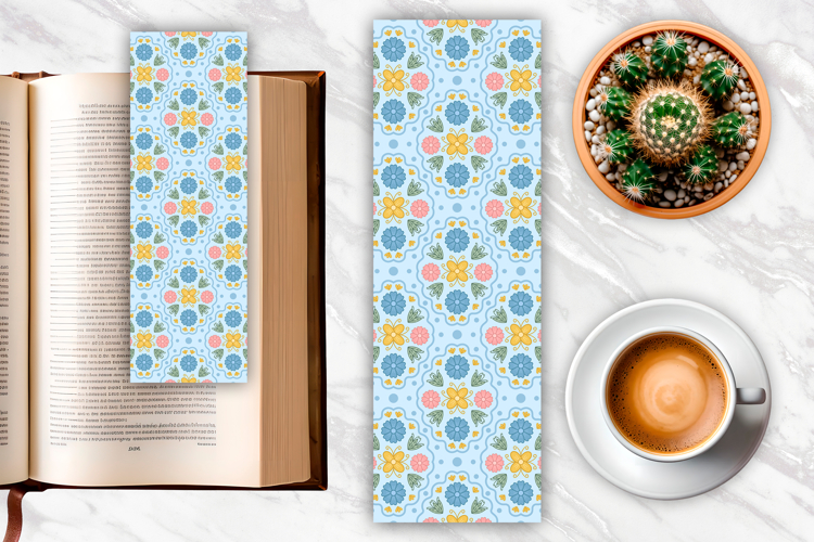 Folk Art Flower bookmark | Bookmark Sublimation