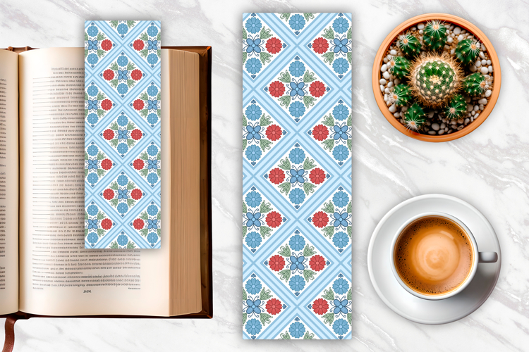 Folk Art Flower bookmark | Bookmark Sublimation