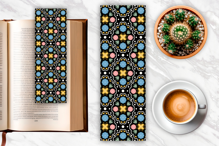 Folk Art Flower bookmark | Bookmark Sublimation