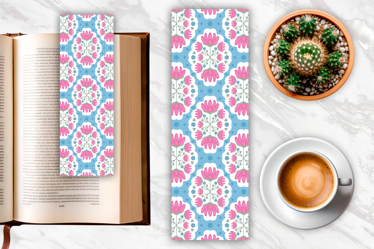 Folk Floral Bookmark | Bookmark Sublimation