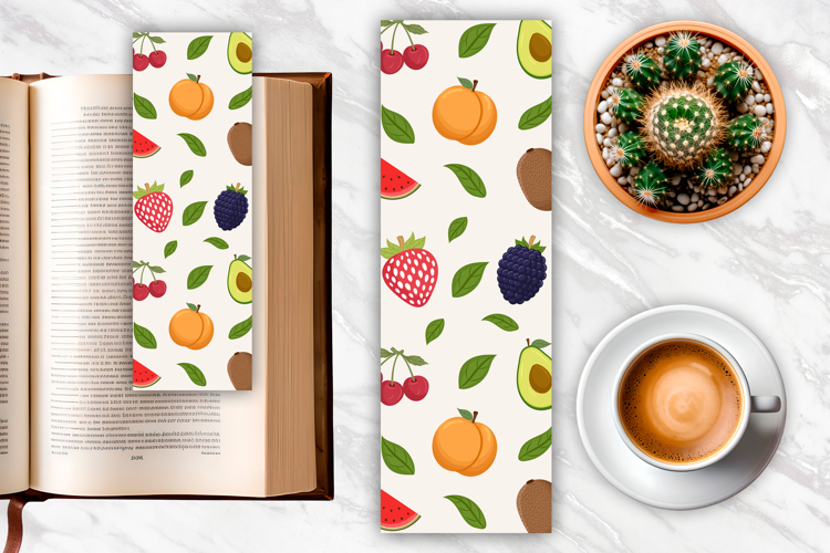 Summer Fruits Bookmark | Bookmark Sublimation