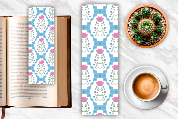 Folk Flower Bookmark | Bookmark Sublimation
