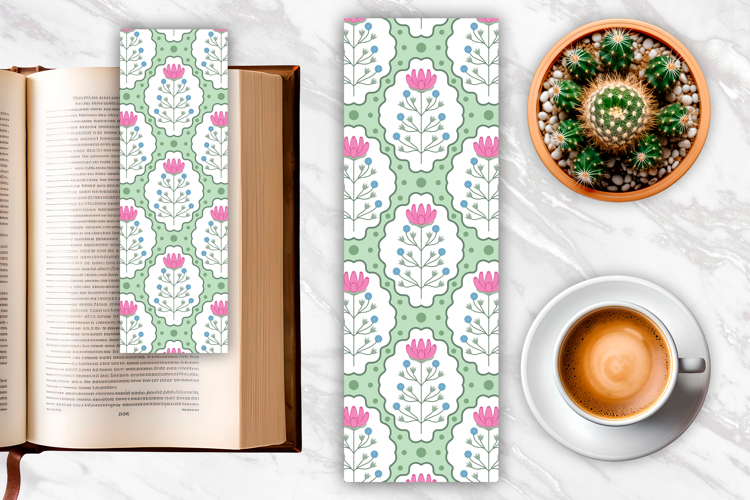 Folk Flower Bookmark | Bookmark Sublimation