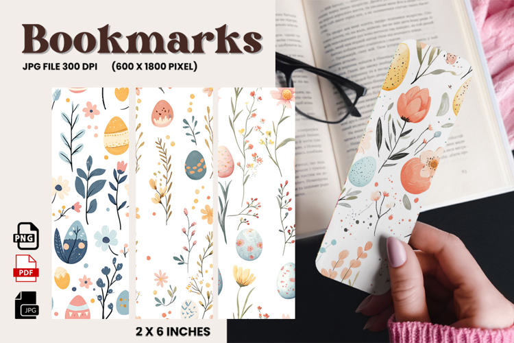 Flower Bookmark Design Printable Border Flower Pen Wrap_56 example image 1