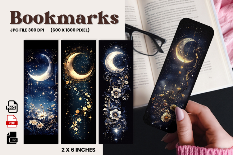 Flower Bookmark Design Printable Border Flower Pen Wrap_9 example image 1