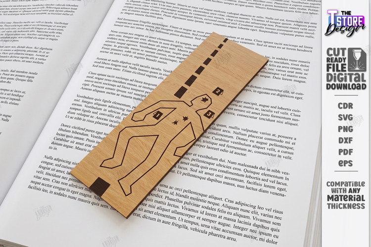 Wooden True Crime Bookmark Laser Cut | Detective Crime Scene