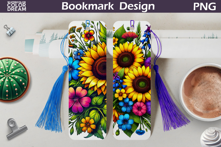 Wildflowers Bookmark | Sunflowers Bookmarks example image 1