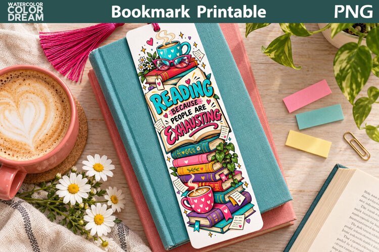 Book Lover bookmark | Book Quote Sublimation example image 1