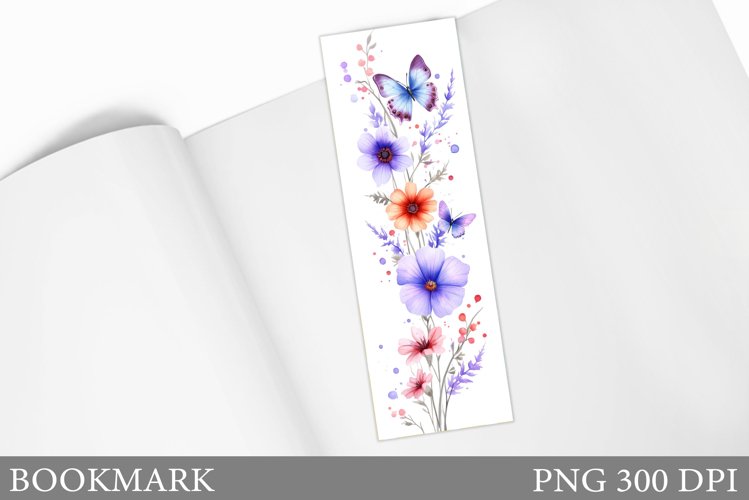 Butterflies Bookmark Design. Butterfly Bookmark Sublimation