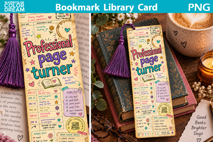 Vintage Library Card Bookmark | Bookish Bookmark Printable
