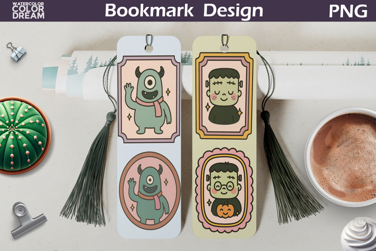 Monster Frankenstein Bookmarks | Halloween Frame Bookmark