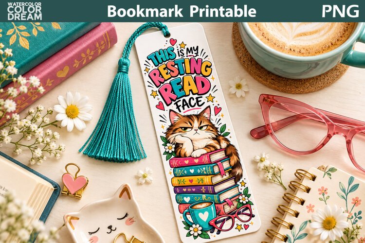 Book Lover bookmark | Book Quote Sublimation example image 1