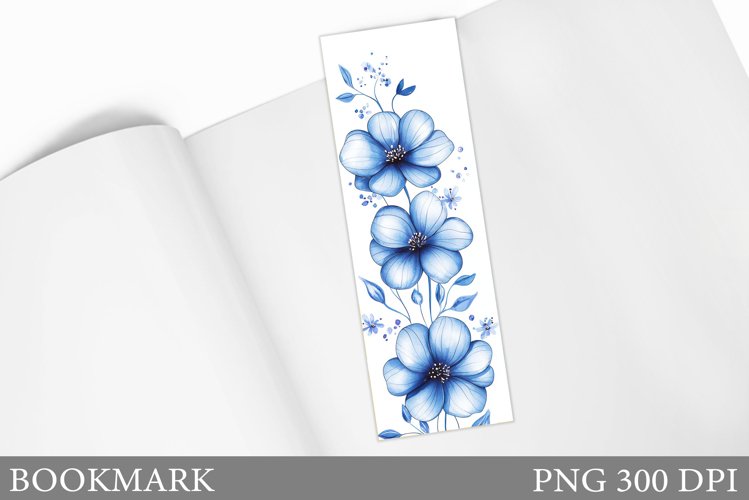 Floral Bookmark Design. Flowers Bookmark Sublimation