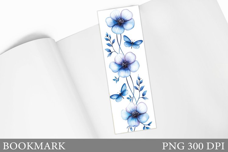 Butterflies Bookmark Design. Butterfly Bookmark Sublimation example image 1
