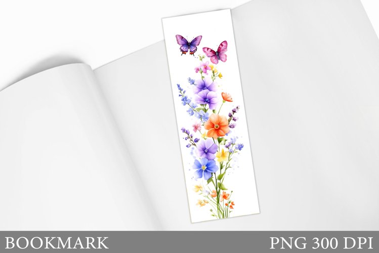 Butterflies Bookmark Design. Butterfly Bookmark Sublimation