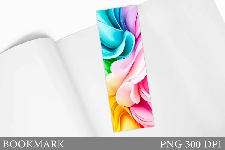 Abstraction Bookmark Design. Abstract Bookmark Sublimation