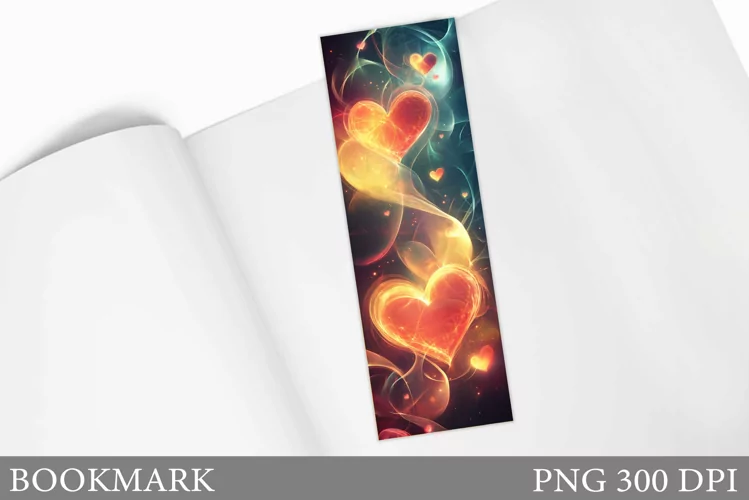 Hearts Bookmark Design. Hearts Sublimation