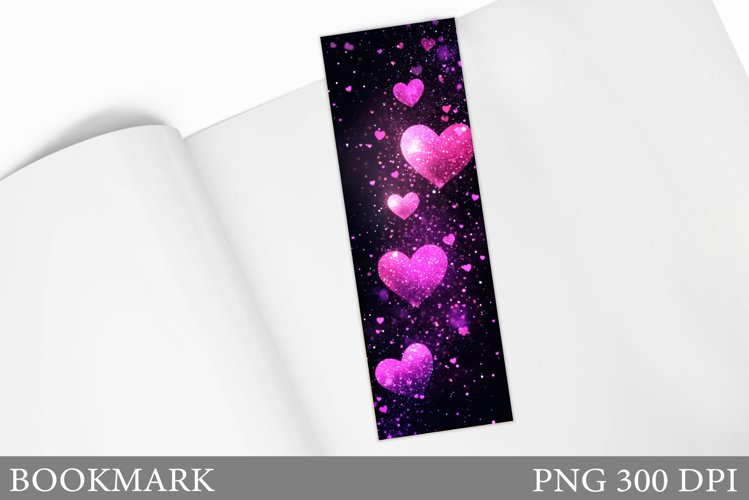 Hearts Bookmark Design. Hearts Sublimation