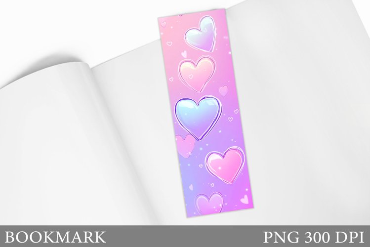 Hearts Bookmark Design. Hearts Sublimation