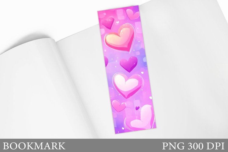 Hearts Bookmark Design. Hearts Sublimation