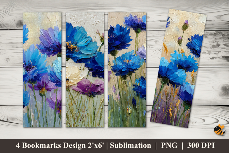 Blue Flowers Clipart Image 6