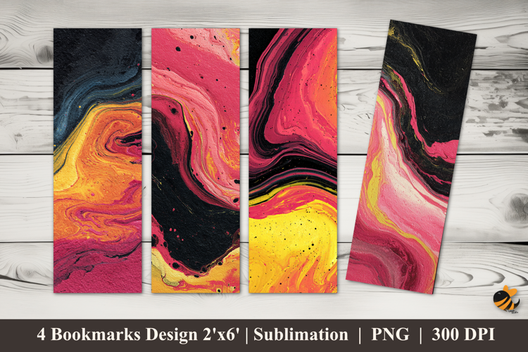 Creative Texture Bookmarks Sublimation Design
