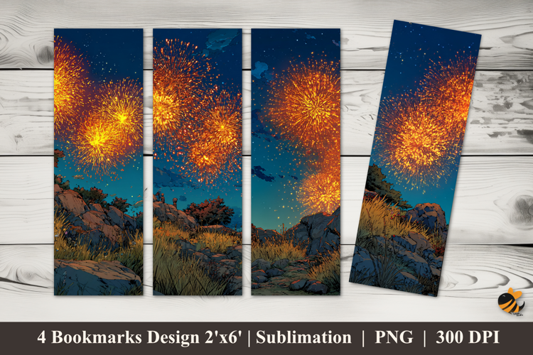 Sparks of Nature Bookmarks Sublimation Design