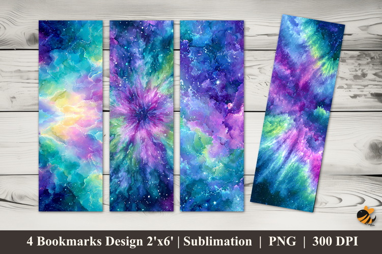 Digital Art Textured Bookmarks Sublimation Design