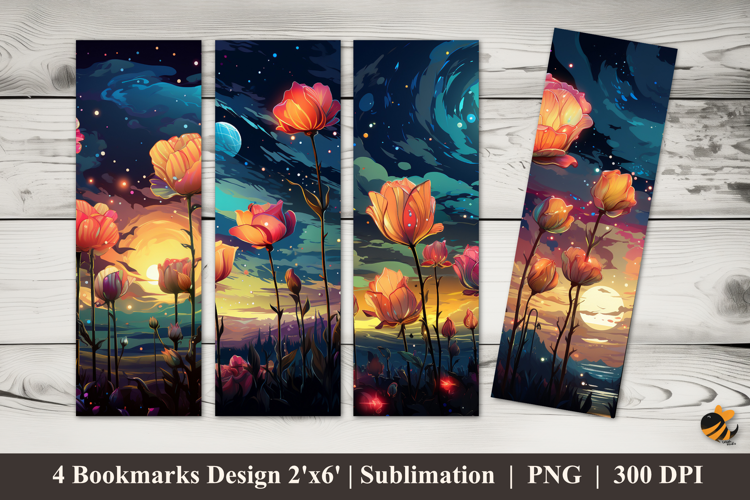 Evening Harmony Bookmarks Sublimation Design