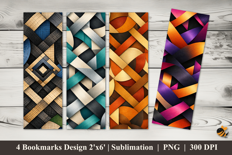 Vivid Mesh Bookmarks Sublimation Design