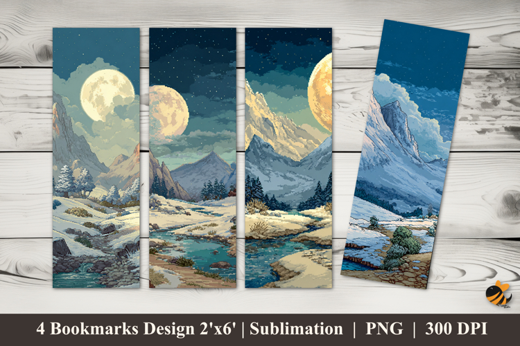 Frozen Wonderland Bookmarks Sublimation Design