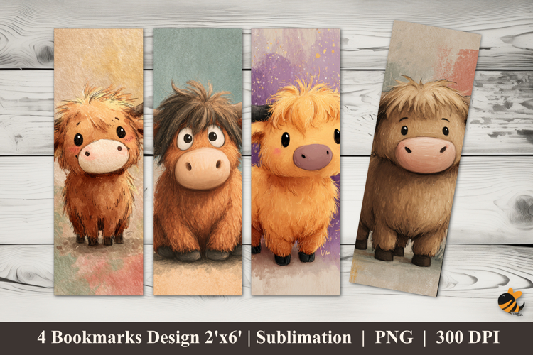 Baby Moo Bookmarks Sublimation Design