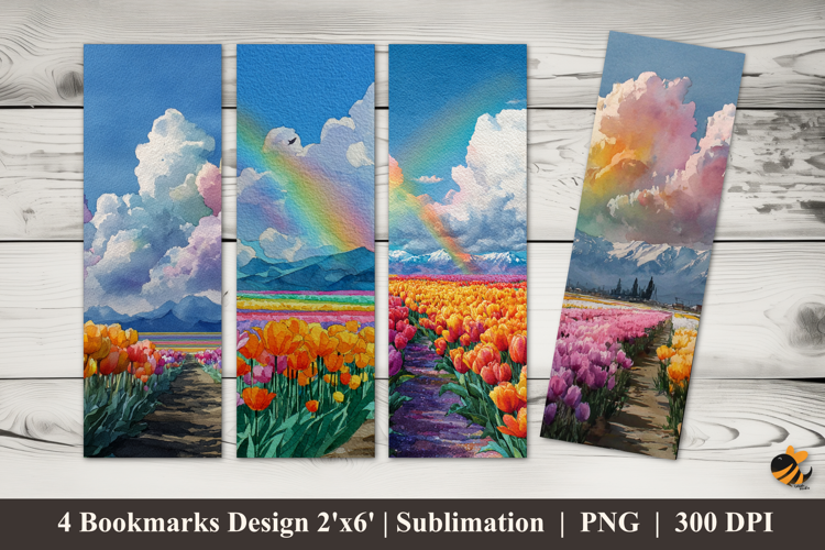 Tulip Fertility Bookmarks Sublimation Design