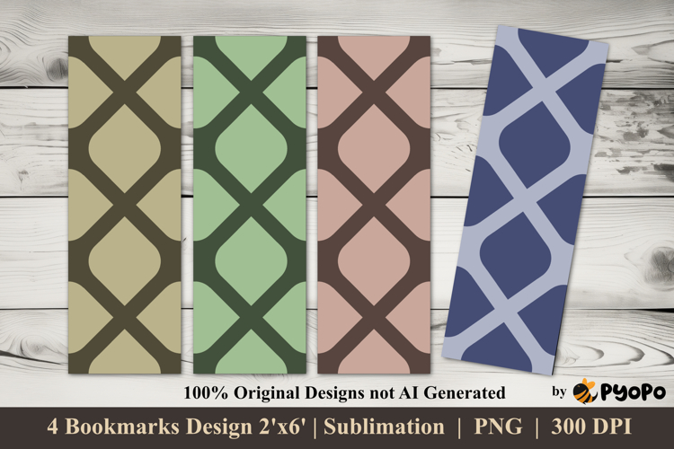 Elegant Mesh Bookmarks Sublimation Design