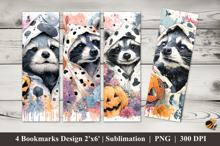 Pumpkin Weasel Bookmarks Sublimation Design