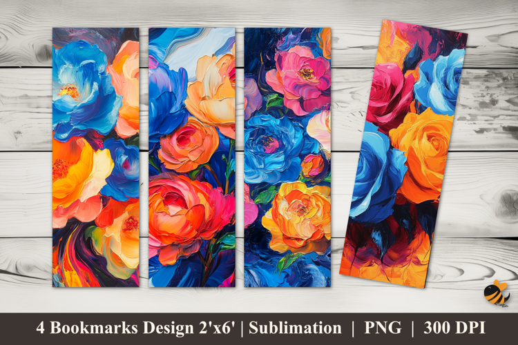 The Bloom of Love Bookmarks Sublimation Design