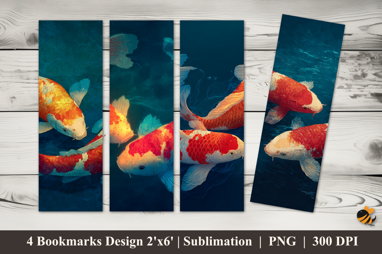 Harmonious Scene Bookmarks Sublimation Design