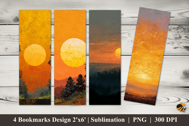 Afternoon Beauty Bookmarks Sublimation Design