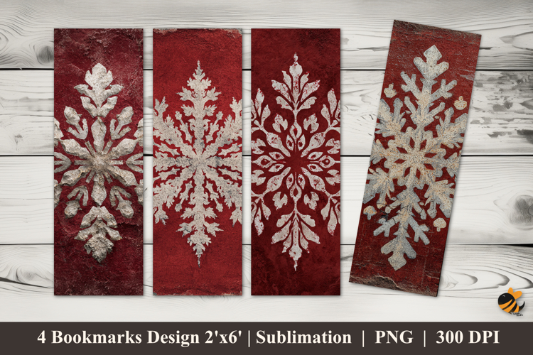Arctic Bloom Bookmarks Sublimation Design
