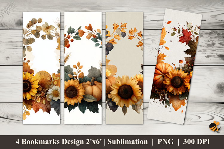 Flower Arrangements Bookmarks Sublimation Design