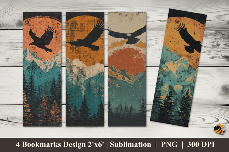 Nighthawk Bookmarks Sublimation Design