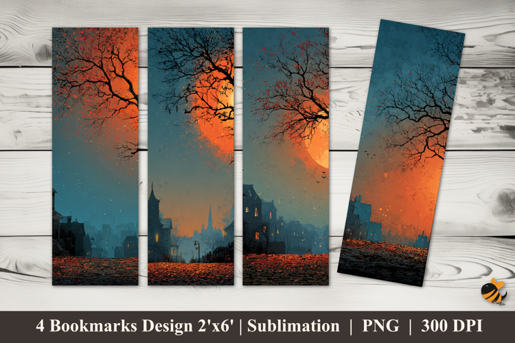 Long Night Bookmarks Sublimation Design