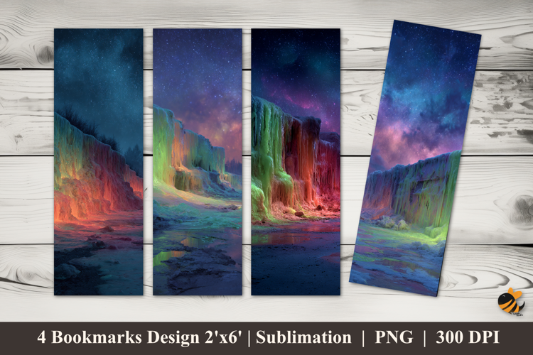 Snow Landscape Bookmarks Sublimation Design