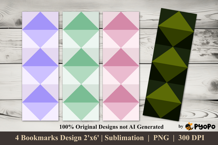 Square Bookmarks Sublimation Design