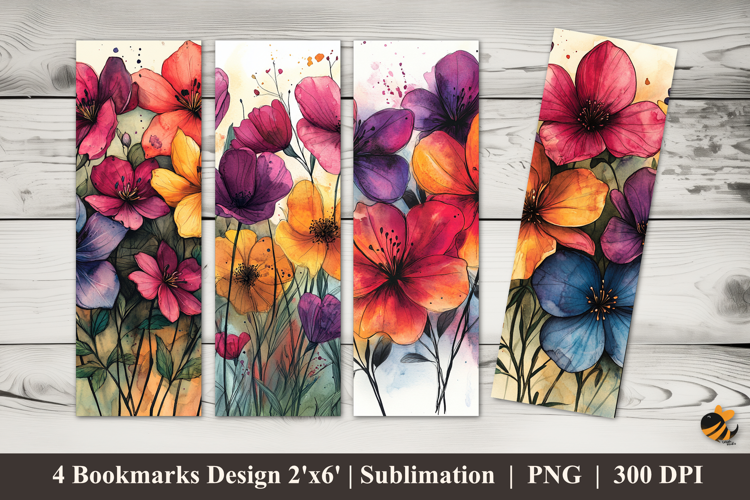 Nature Painting Bookmarks Sublimation Design