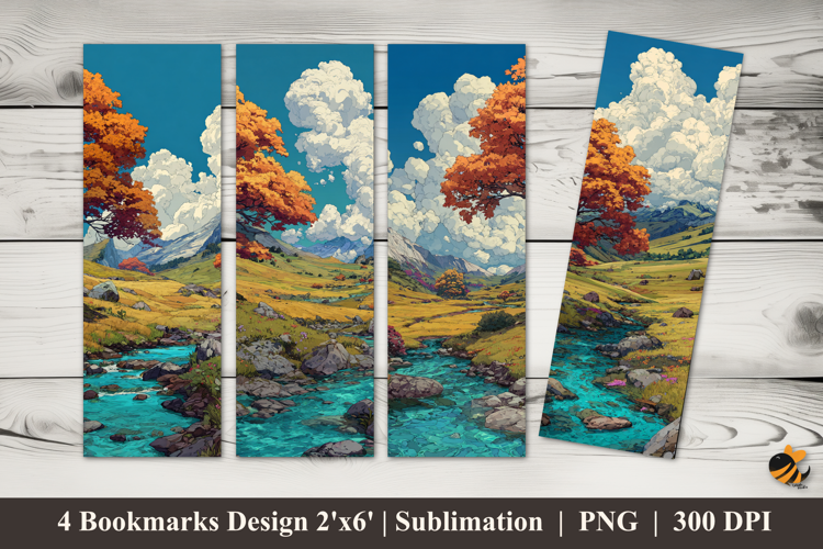 Source Stream Bookmarks Sublimation Design