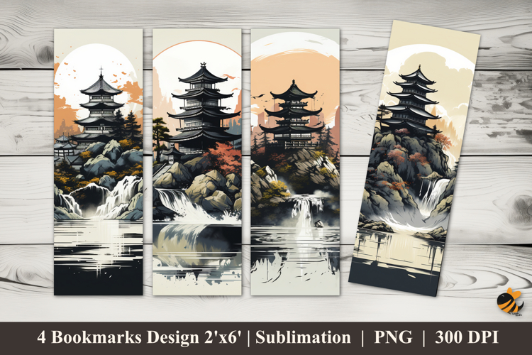 Hill House Bookmarks Sublimation Design