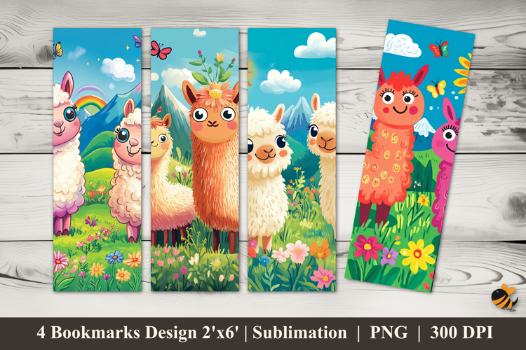 Colorful Cartoon Bookmarks Sublimation Design