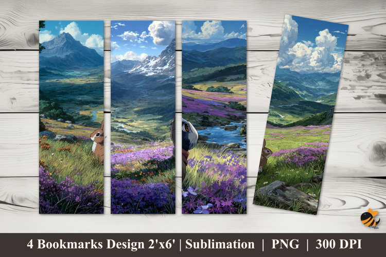 Unite With Nature Bookmarks Sublimation Design